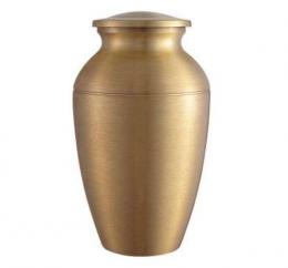 BRONZE GREEK URN WITH GROOVE WITHOUT PAINT